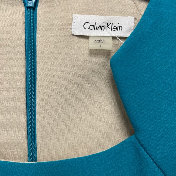 Turquoise Calvin Klein Dress - Picture 3 of 5